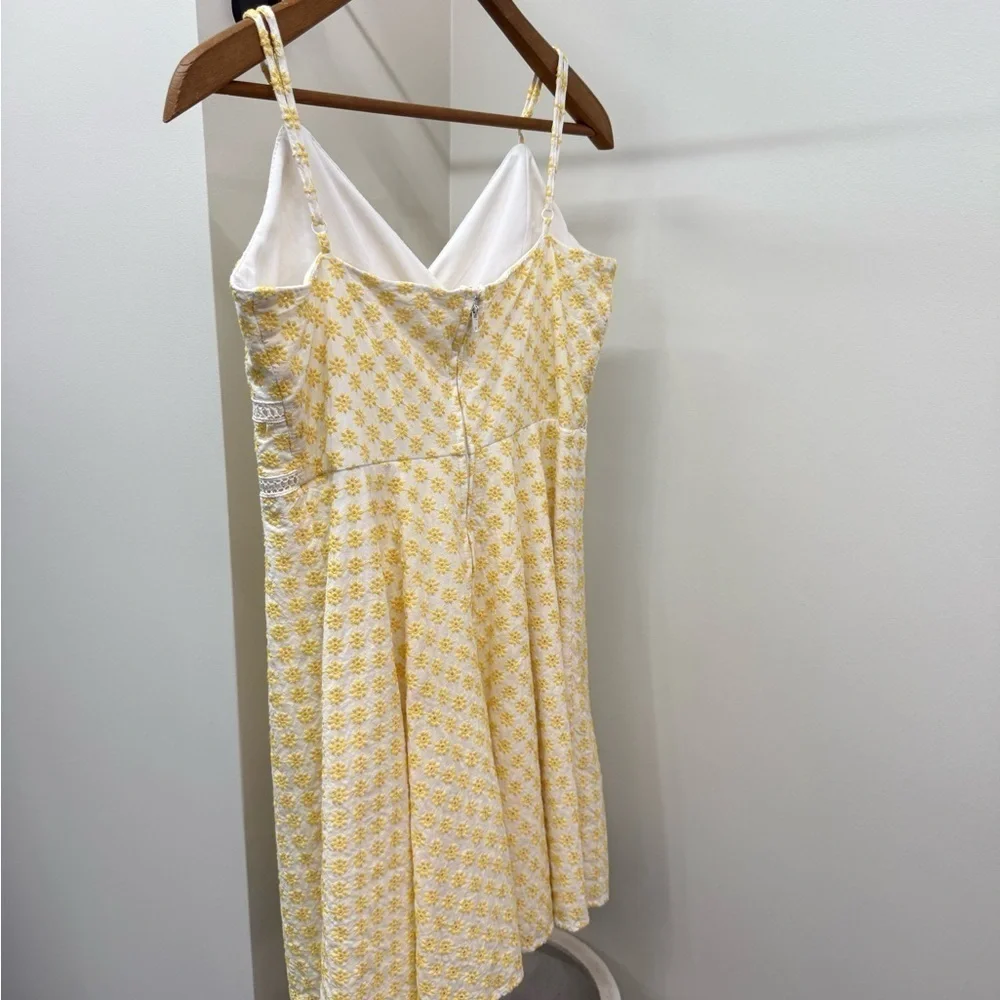 Girls Embroidered Yellow Flower Dress
